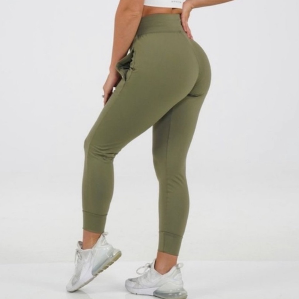 NVGTN green olive joggers